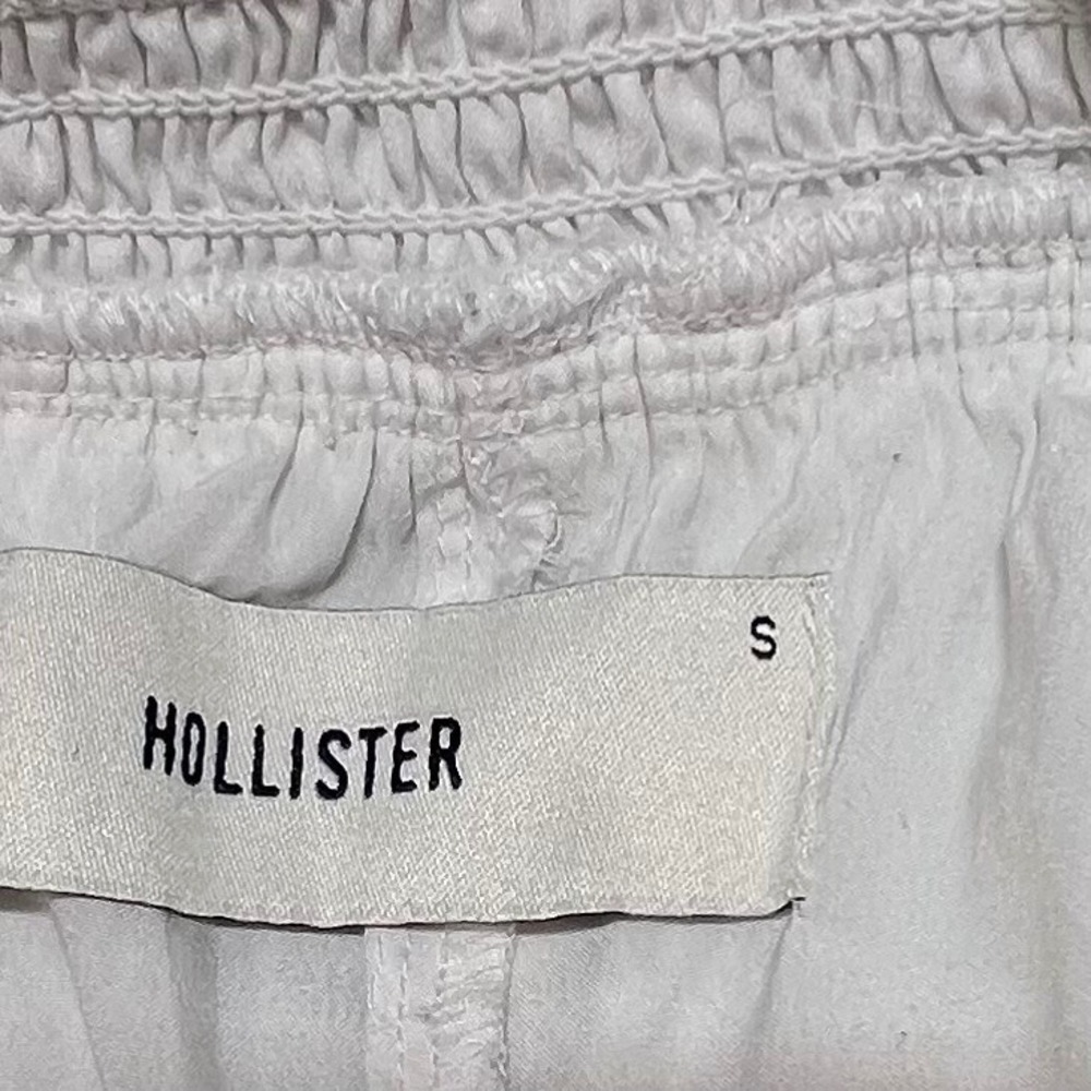 Hollister Womens White Eyelet Lace Tiered Ruffle Skort Smocked Waist Small - Picture 3 of 6